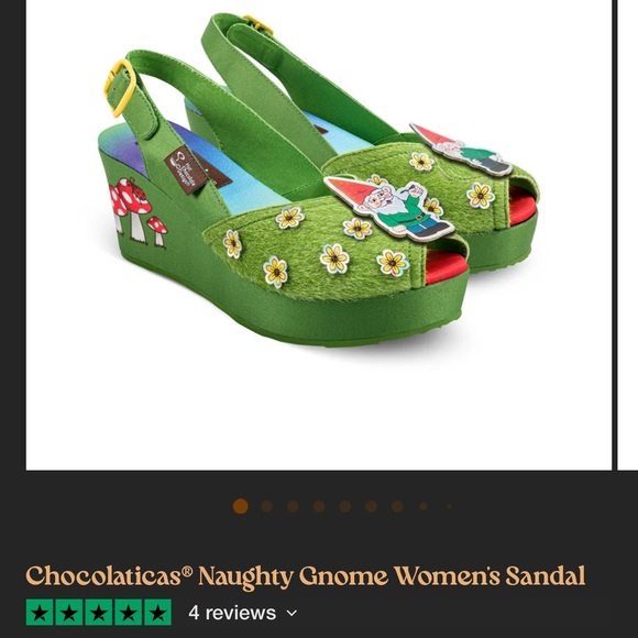 Chocolaticas® Naughty Gnome Women's Sandal - Picture 5 of 7